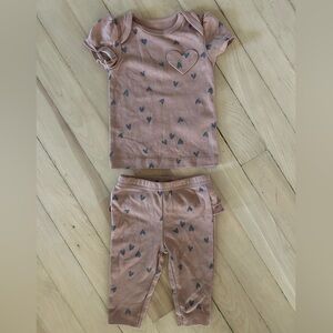 Carter’s - Infant Brown Heart Patterned Set